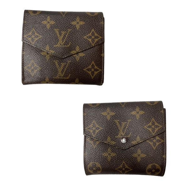 Authentic Louis Vuitton Vintage Compact Elise Brown Monogram Wallet 1980โs - Picture 5 of 16